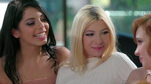 brunette Gina Valentina, Kenzie Reeves and Cadey Mercury like to have threesomes, every once in a while blonde videos