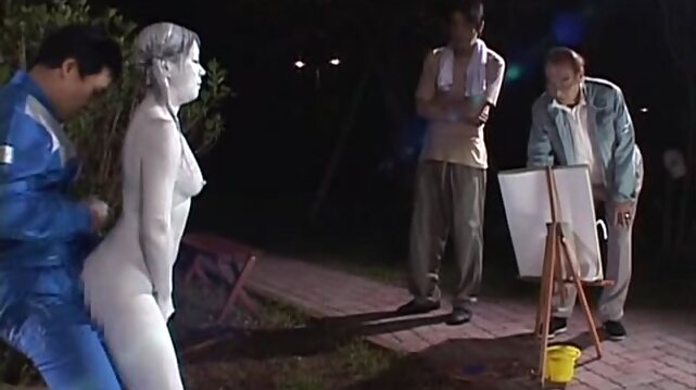cosplay Cosplay Porn: Public Painted Statue Fuck part 3 asian videos